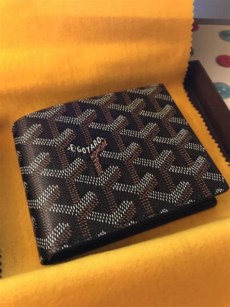 goyard wallet bifold|authentic goyard wallet.